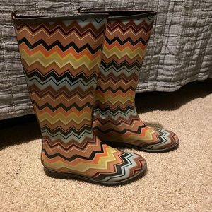 Target Missoni Rainboots